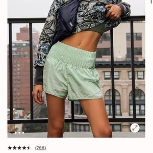 Free People Way Home Shorts - Green Mist